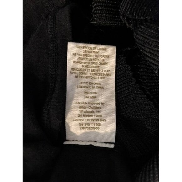 FREE PEOPLE Midi Dress Size Small Black Lined Open Knit Shell Overlay - Picture 8 of 8